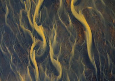 Aerial abstract of Iceland