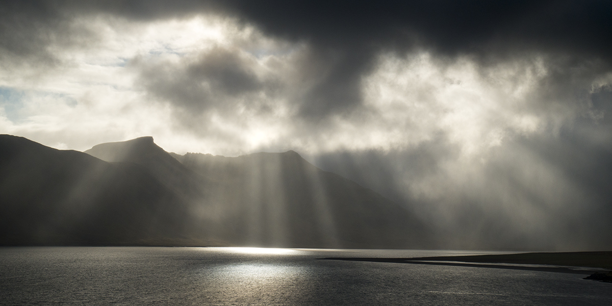 Iceland Crepuscular Rays 