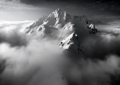 Black and white mountains, New Zealand