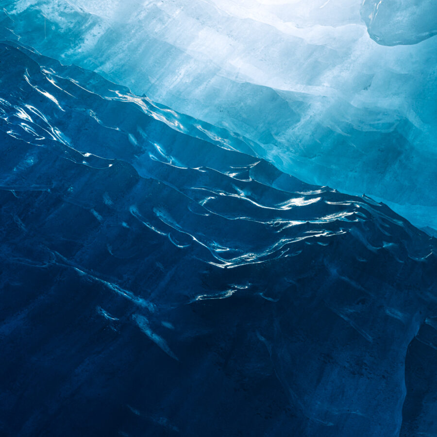 Glacier ice details. Copyright William Patino New Zealand Photographer